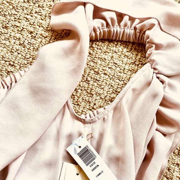 Aritzia Blush Pink Off the Shoulder Dress NWT - Picture 5 of 5